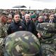 Prezydent Andrzej Duda w czasie uroczystego powitania żołnierzy Batalionowej Grupy Bojowej NATO
